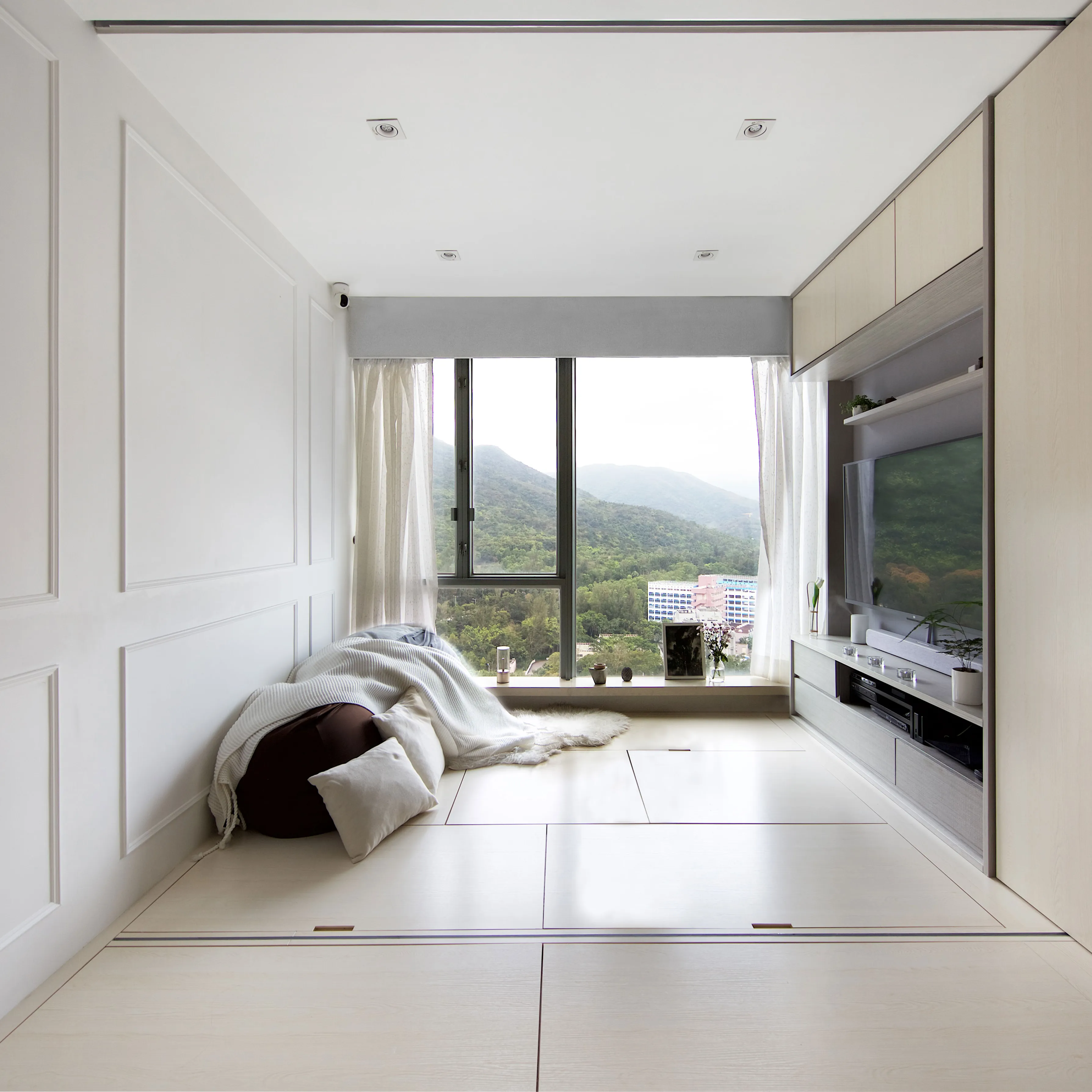 2024 香港家居裝修柔和極簡主義設計示意